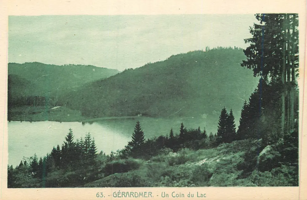 Gérardmer - Um Canto do Lago — 63. — Editor: Cartas 'La Cigogne', Strasbourg - Frente