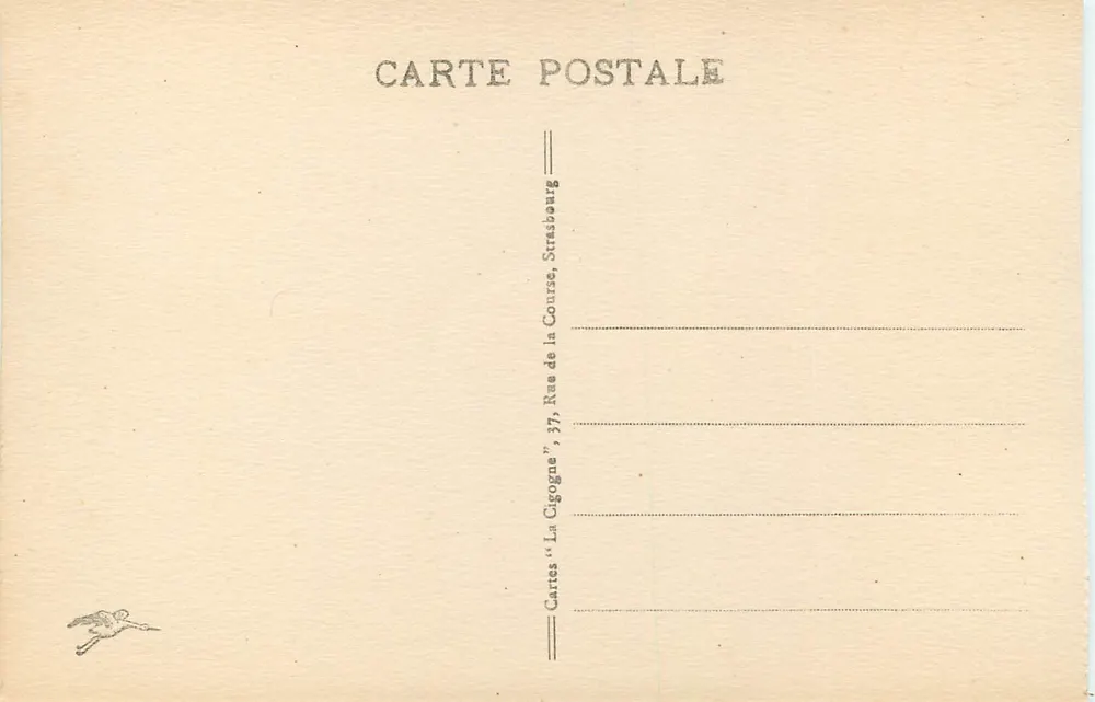 Gérardmer - Um Canto do Lago — 63. — Editor: Cartas 'La Cigogne', Strasbourg - Verso