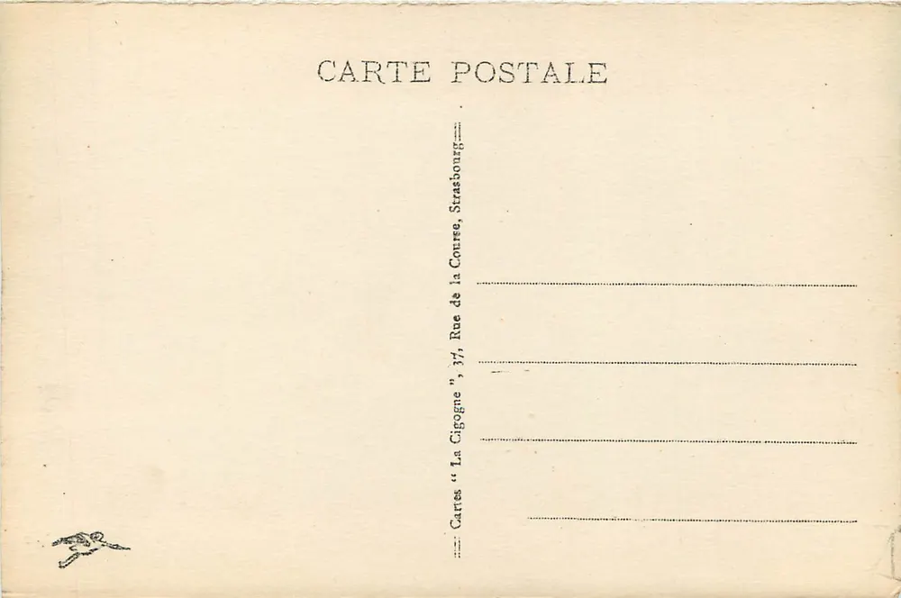 La Schlucht (alt. 1159 m.) — La Gare — Cartes 'La Cigogne', Strasbourg - Verso