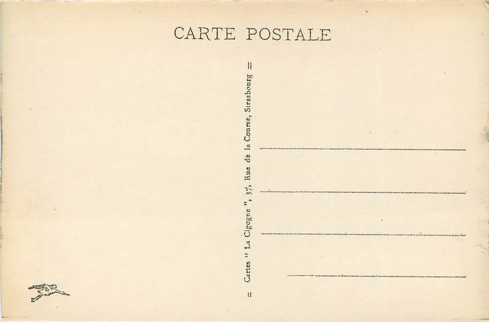 Lake Blanc (alt. 1050 m.) — Rock Hans — Cards 'La Cigogne', Strasbourg - Back