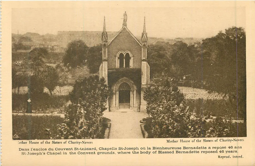 Kapelle van Sint-Jozef van het klooster van Sint-Gildard — Moederklooster van de Zusters van de Armoede in Nevers — Reprod. interd. - Voorkant
