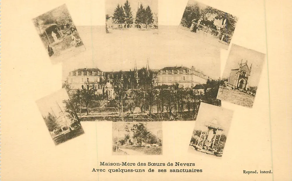 Maison-Mère van de Zusters van Nevers — Met enkele van haar sanctuaria — Aullard et Cie, Parijs - Voorkant