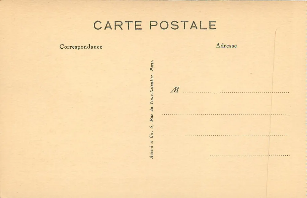 La Bienheureuse Bernadette avant la mise en Châsse — Maison Mère des Sœurs de la Charité de Nevers — Reprod. interd. - Verso