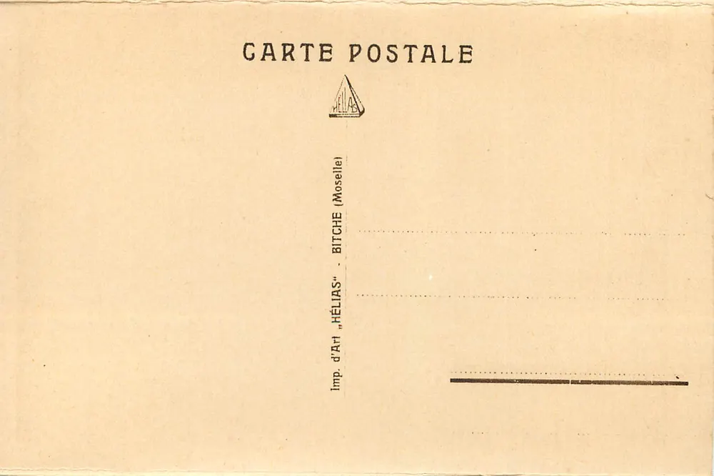 Os arredores de Bitche — Lemberg — Imp. d'Art HÉLIAS, Bitche - Verso