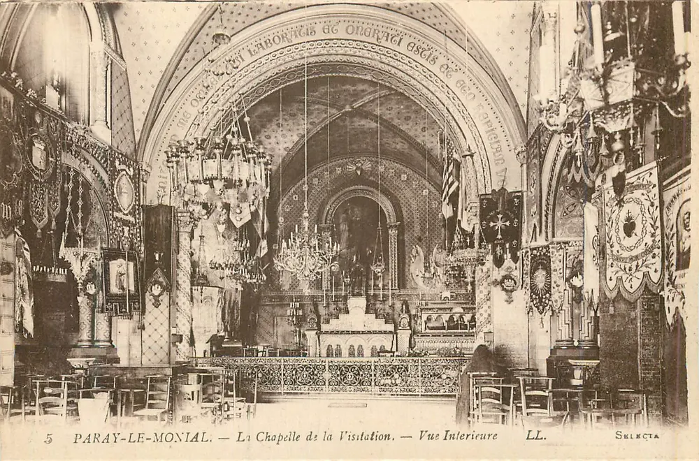 Paray-le-Monial — Die Kapelle der Visitation — Innenansicht — LL. — Serie 5 - Vorderseite