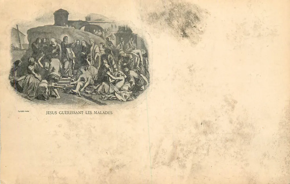 Jesus curando os doentes — Tungis-Paris — n° 148 - Frente