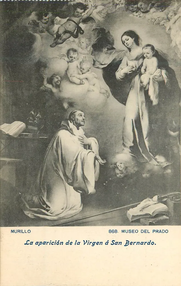 Die Erscheinung der Jungfrau vor San Bernardo — Murillo — Museo del Prado — n° 868 - Vorderseite