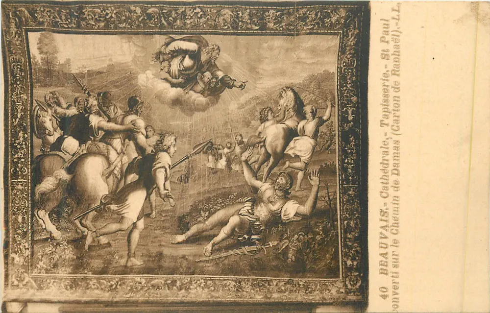 Beauvais - Kathedrale - Tapisserie von St. Paul (Damastkarte) - LL - Vorderseite
