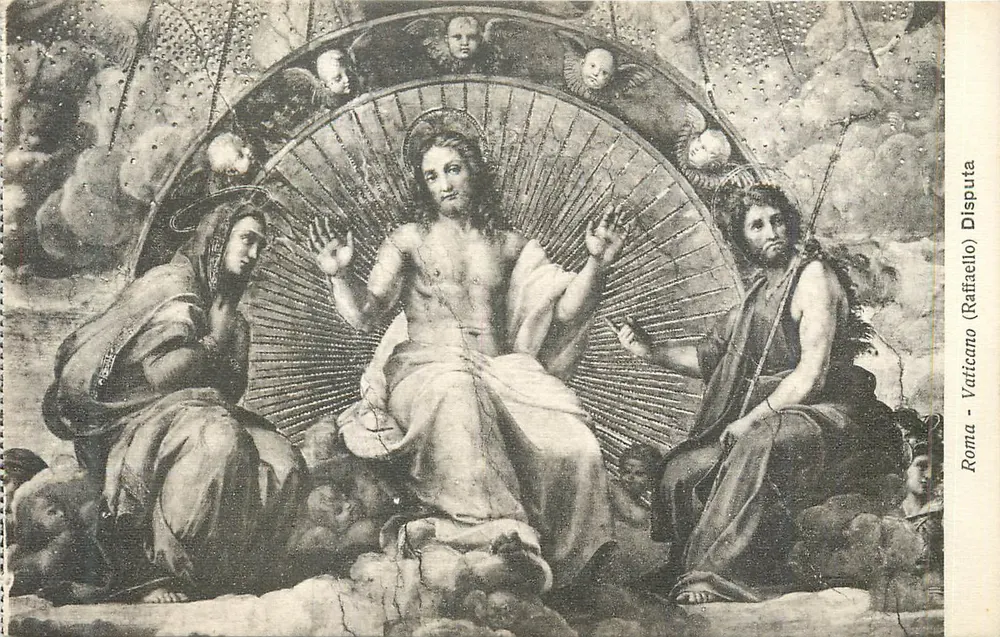 A Disputa de Raphaël — Vaticano — Editor Disputa - Frente
