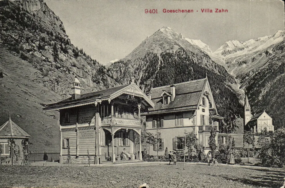 Goeschenen - Villa Zahn — editore Fototipia, n° 9401 - Recto