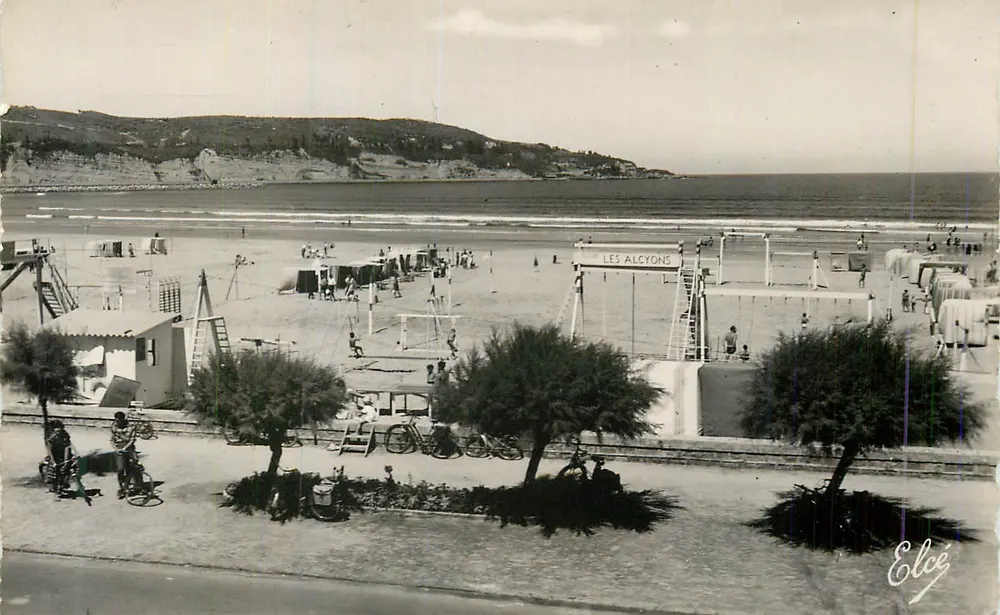 Les Alcyons — plage de Hendaye — Éditeur Elcé - Recto