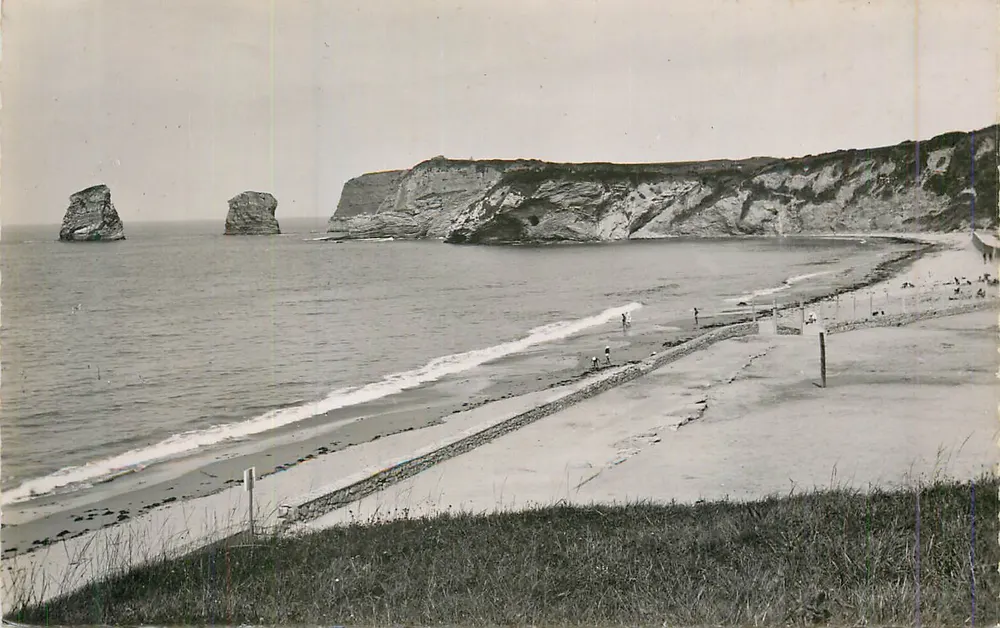 Hendaye — Ein Stück der Strand und die beiden Zwillinge — E.C. Paris, n°1309 - Vorderseite