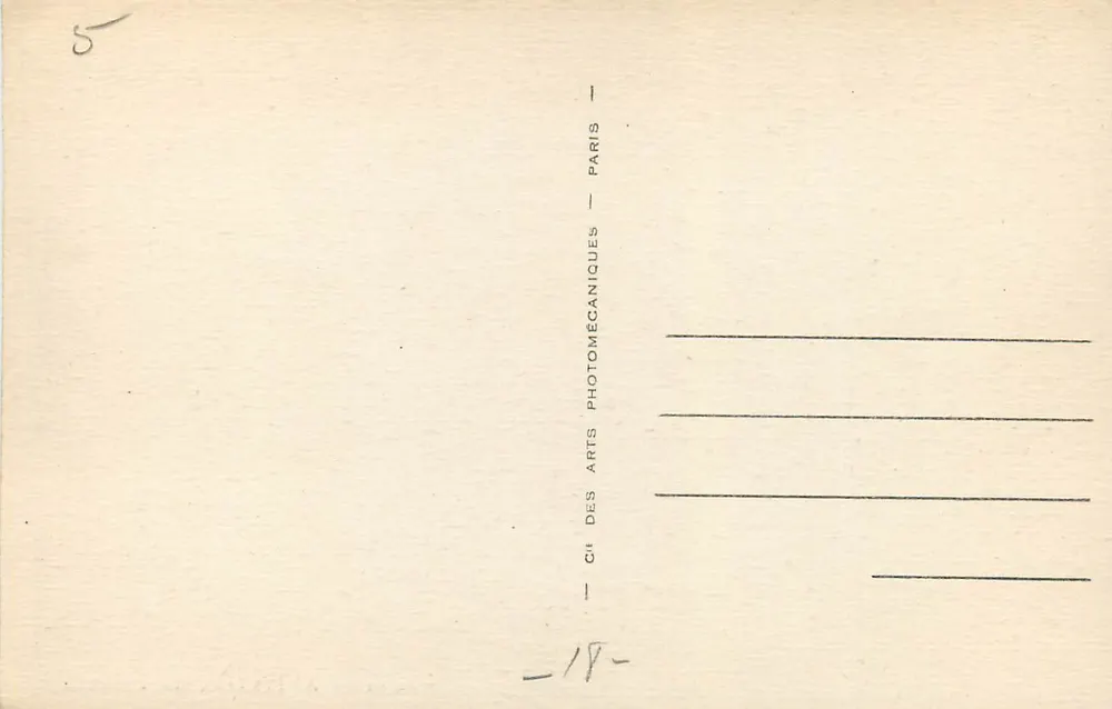 Bourges — Maison du XVIe siècle, rue Pellevoisin — Cie des Arts Photomécaniques, n°356 - Verso