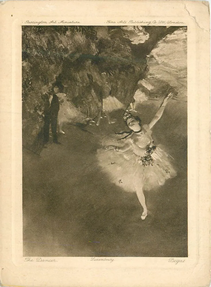 The Dancer — Degas — Burlington Art Miniature, Fine Arts Publishing Co Ltd, London - Front