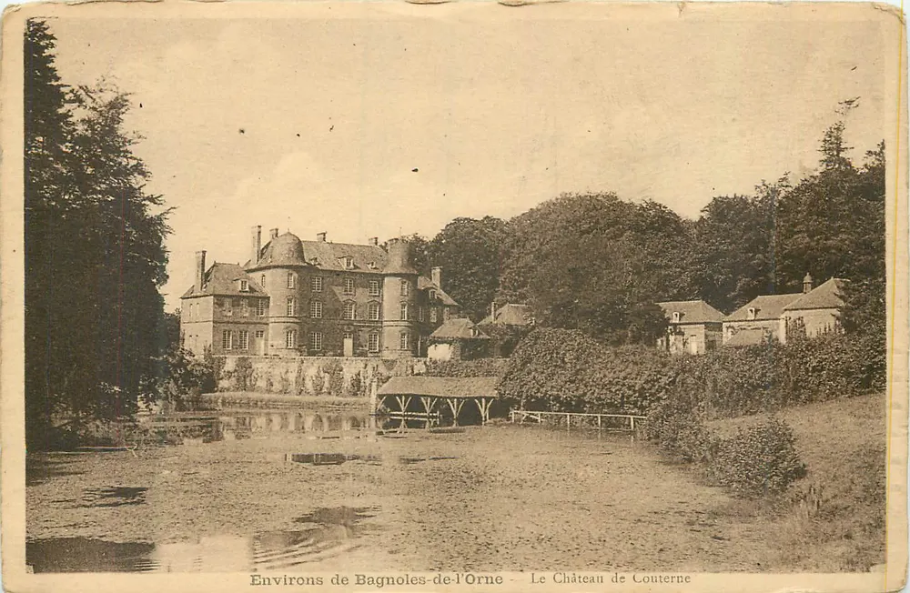 Environs de Bagnoles-de-l'Orne — Le Château de Couterne — éditeur impr. sur la carte - Voorkant