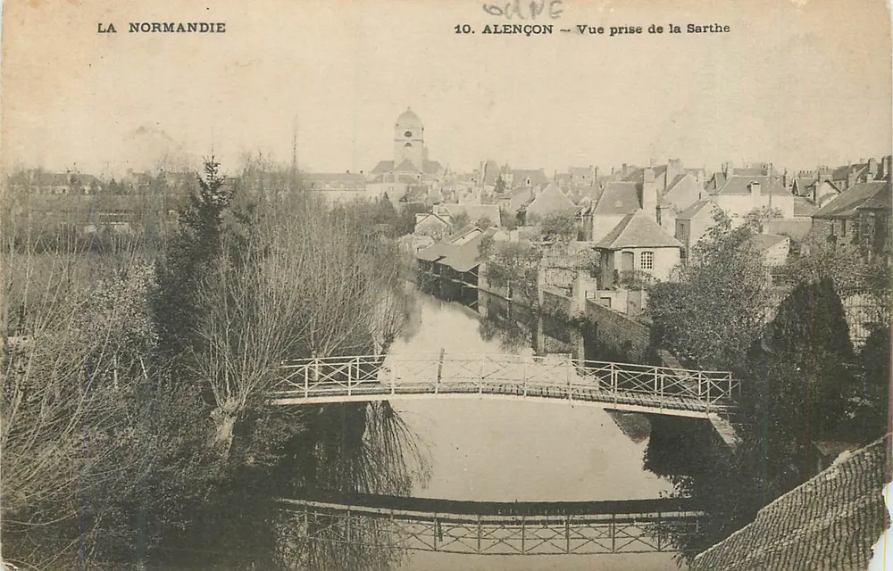 Alençon — Ansicht von der Sarthe — Normandie - Vorderseite