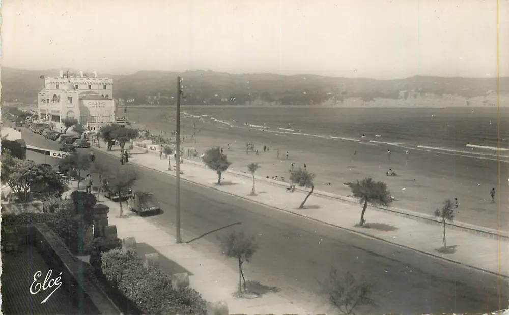Hendaye-Plage — Vue générale de la plage et le casino — L. Chatagneau, Bordeaux - Recto