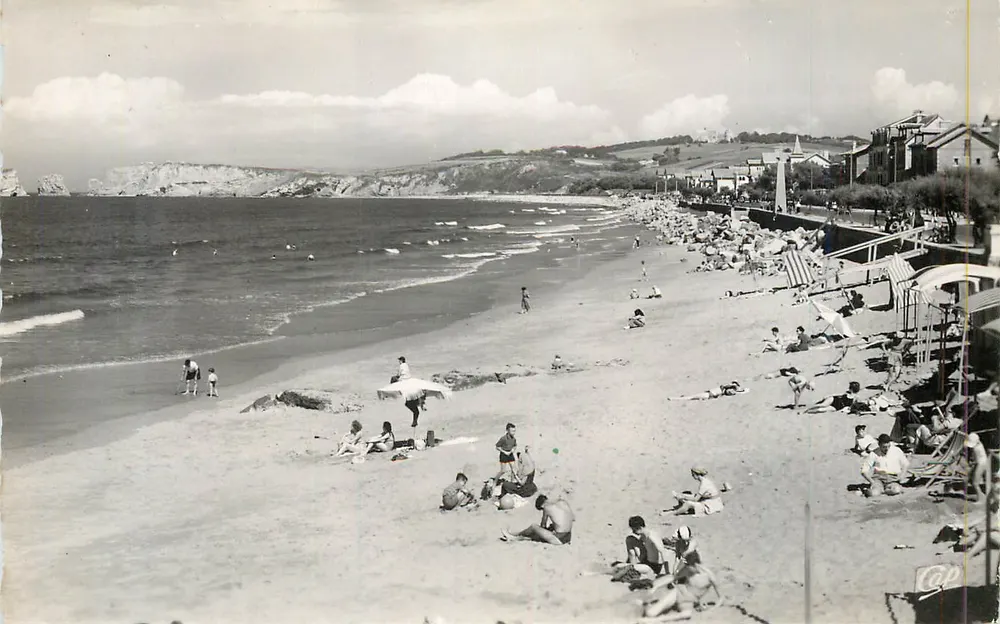 Hendaye - Fronteira França-Espanha - A Praia — Cie des Arts Photomécaniques, Paris - Frente