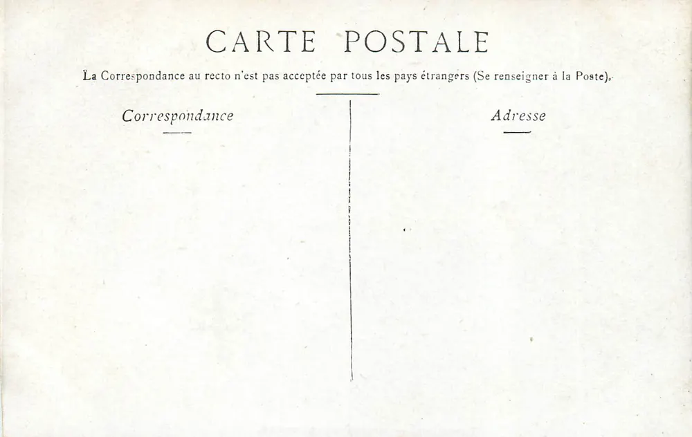Versalhes — Casa do Senhor — J. Staerck, Paris - Verso