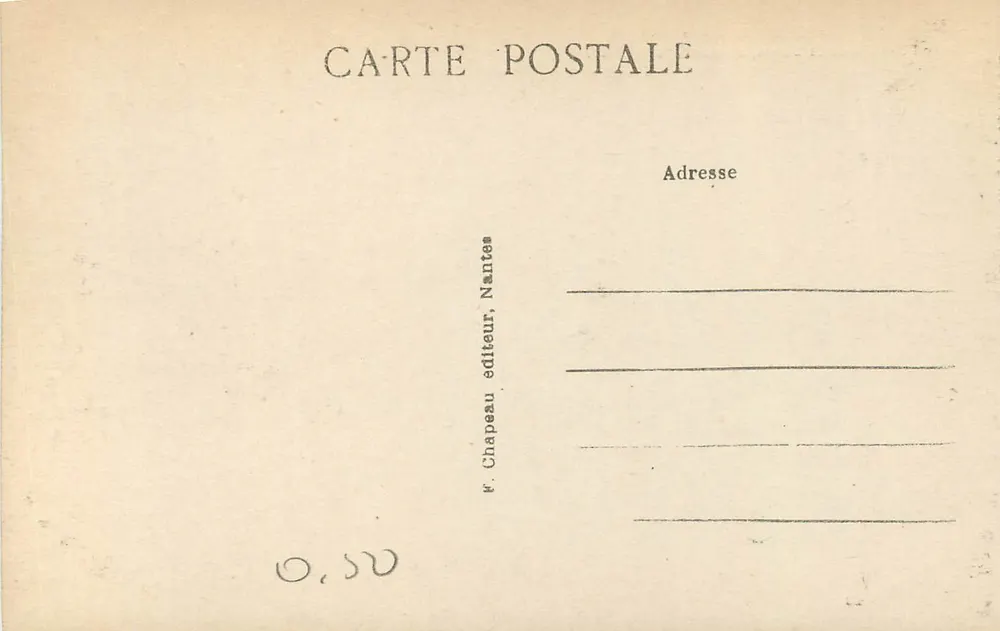 Clisson (Loire-Inf.) — Das Schloss und die Sèvre, am Nid-d'Ole-Brücke — F. Chapeau, Nantes - Rückseite