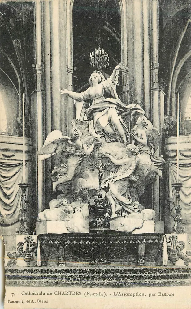 Cattedrale di Chartres (E.-et-L.) — L'Assunzione, di Bredan — FOUCAULT, editore, Dreux - Recto