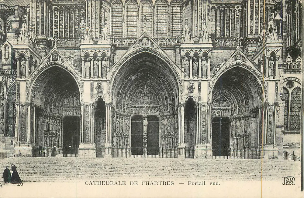 Catedral de Chartres — Portal sul — JND fot. - Frente