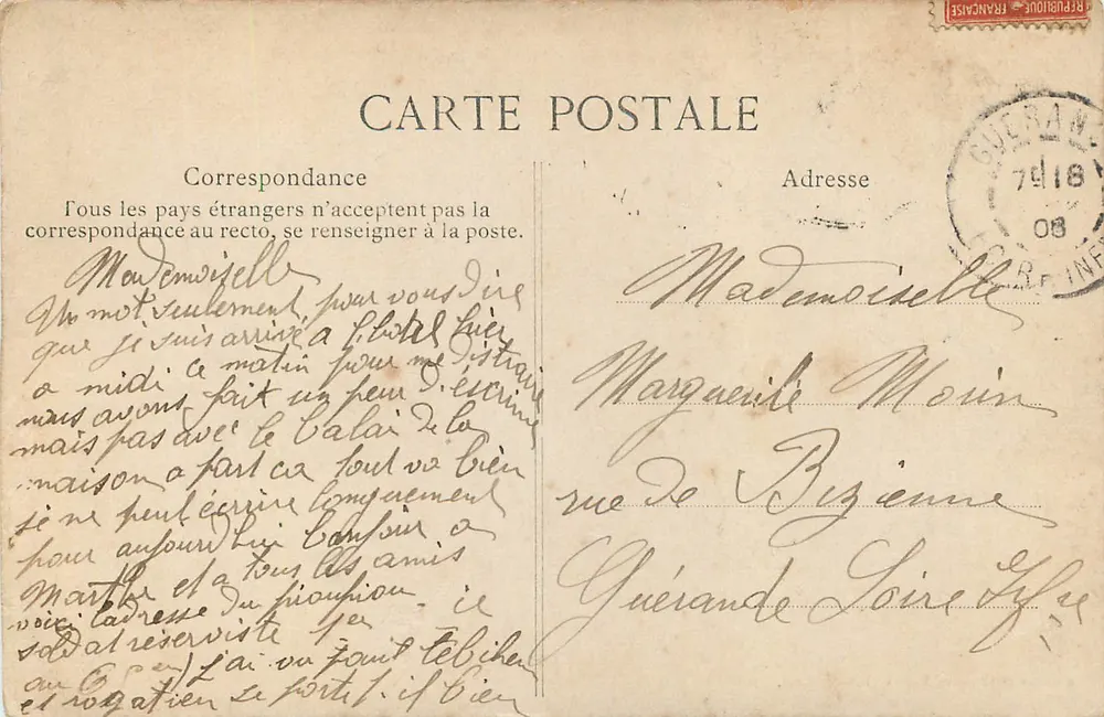 NANTES — Panorama sur Saint-Clément (pris de la Cathédrale) — Collection F. Chapel - Verso