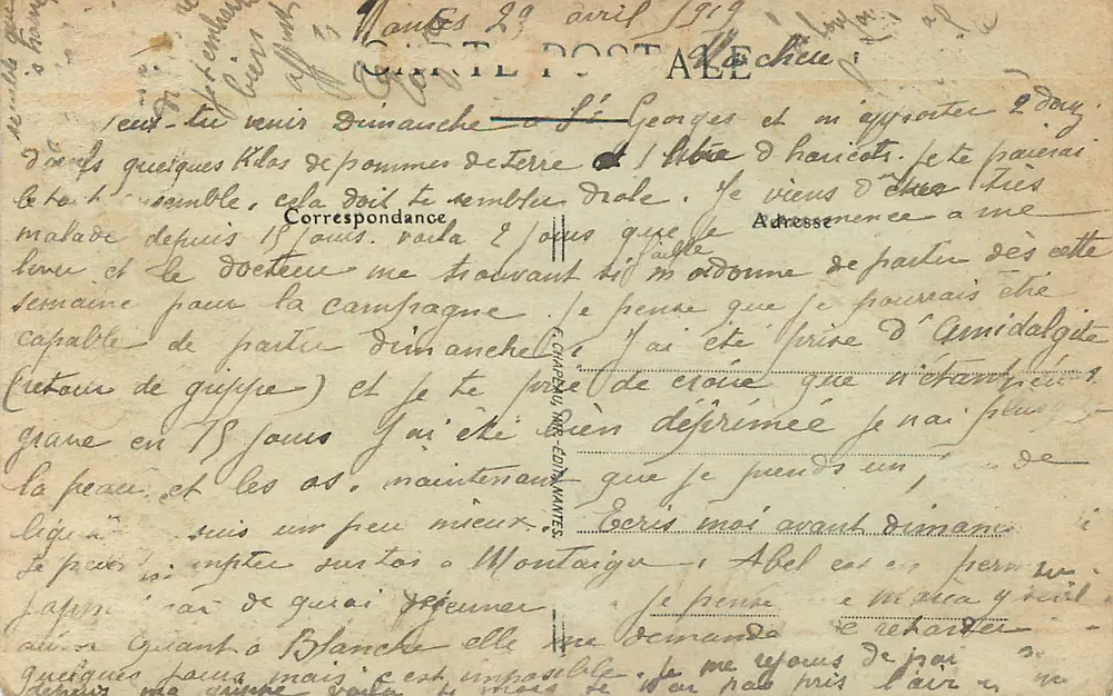 NANTES — La Bonne Mère Sainte-Anne — 151 - Verso