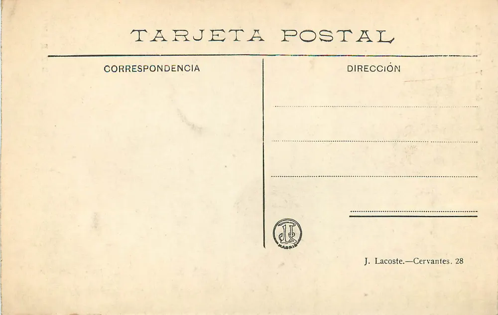 La Granja — Fontäne der Drei Grazien — Bazar Brun - Rückseite