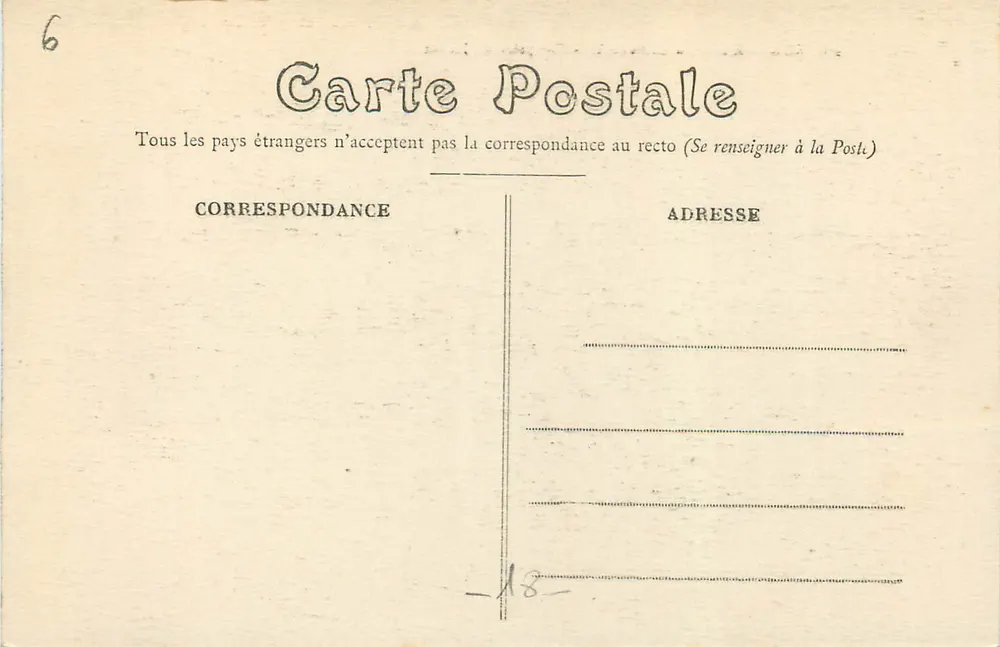 Bourges — La Cathédrale — Vue prise du Jardin — Éditeur E.M.B. n°203 - Verso