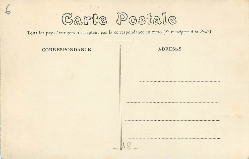 Bourges — Hotel Lallemand, Fachada Leste — Editor não identificado, número de série 351 - Verso