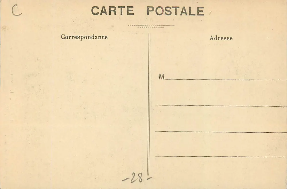 Chartres - A Estátua de Marceau — Ch. Foucault, editor, Dreux, n°51 - Verso