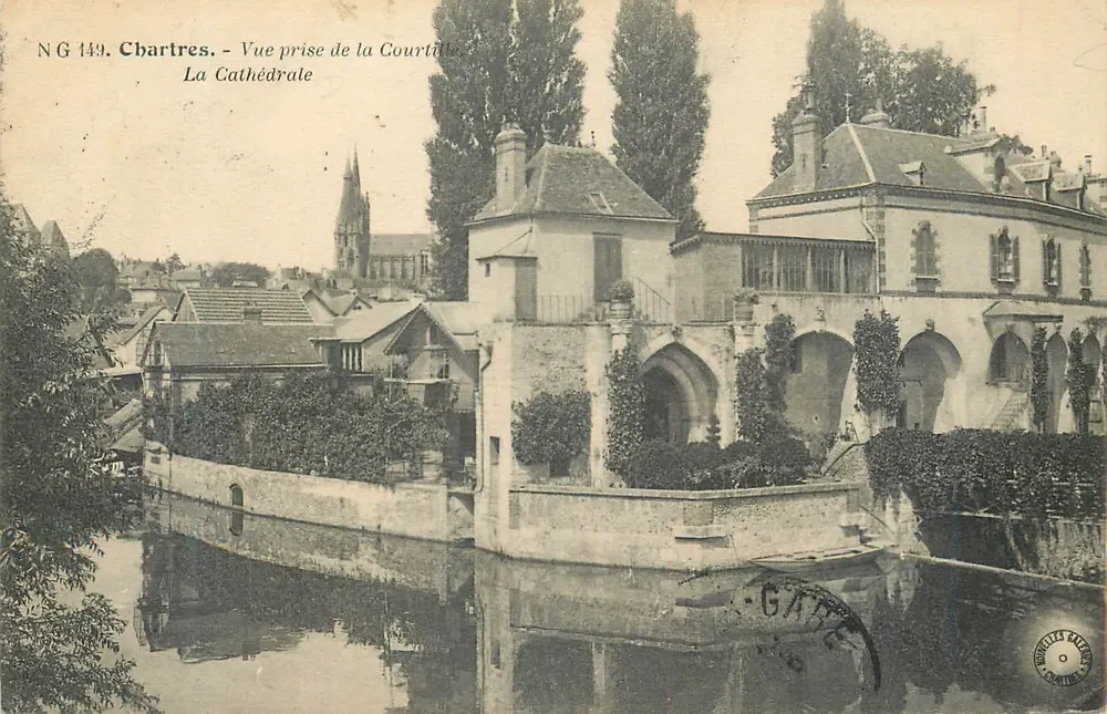 Chartres - Ansicht vom Courtille - Die Kathedrale - Vorderseite