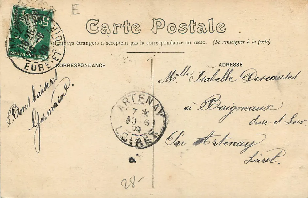 Chartres - Ansicht vom Courtille - Die Kathedrale - Rückseite
