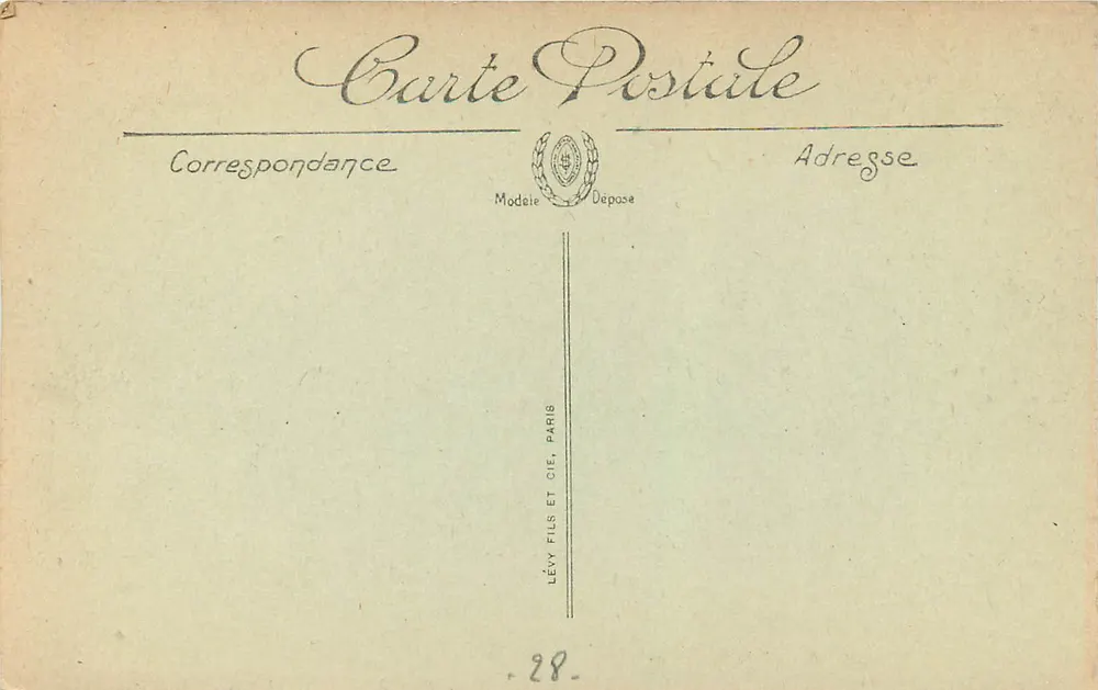 Chartriers — Praça Pasteur — LL - Verso