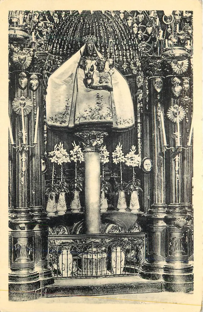 A Virgem do Pilar — Catedral de Chartres — Editor CAP, n° ND.99 - Frente