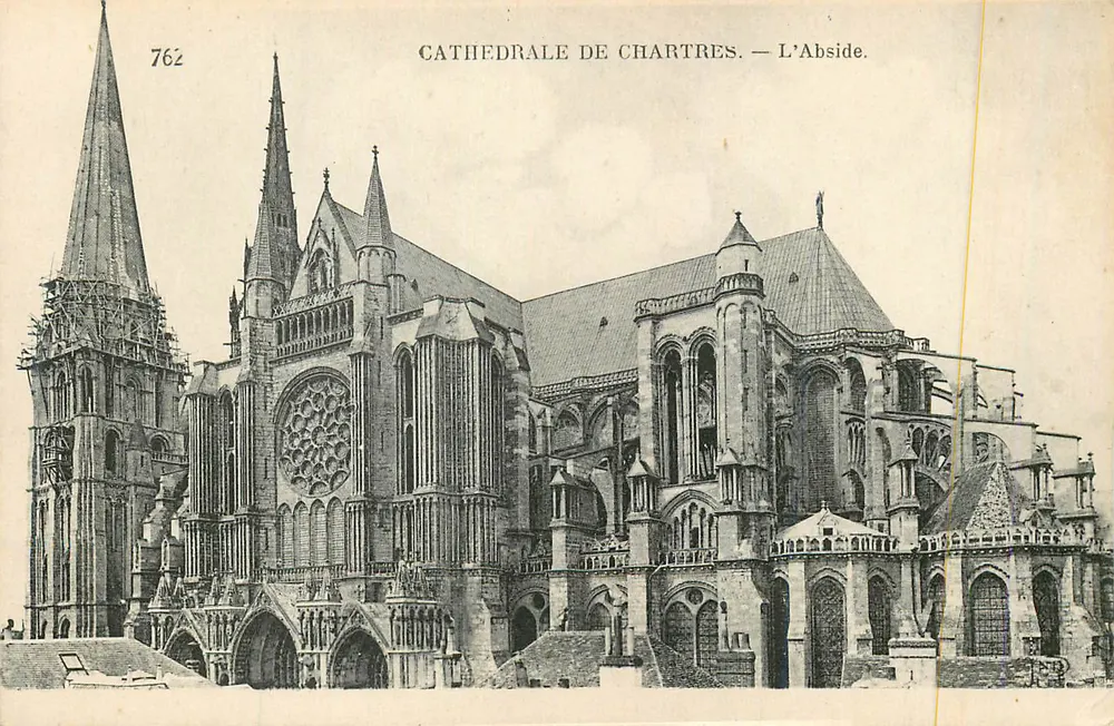 Catedral de Chartres — A Abside. — Neurolin Frères, n°762 - Frente