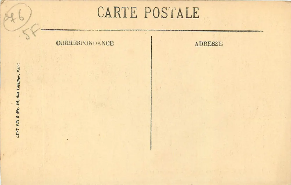 Rouen — Panorama tirado do Transbordeur — LL. N° 159 - Verso