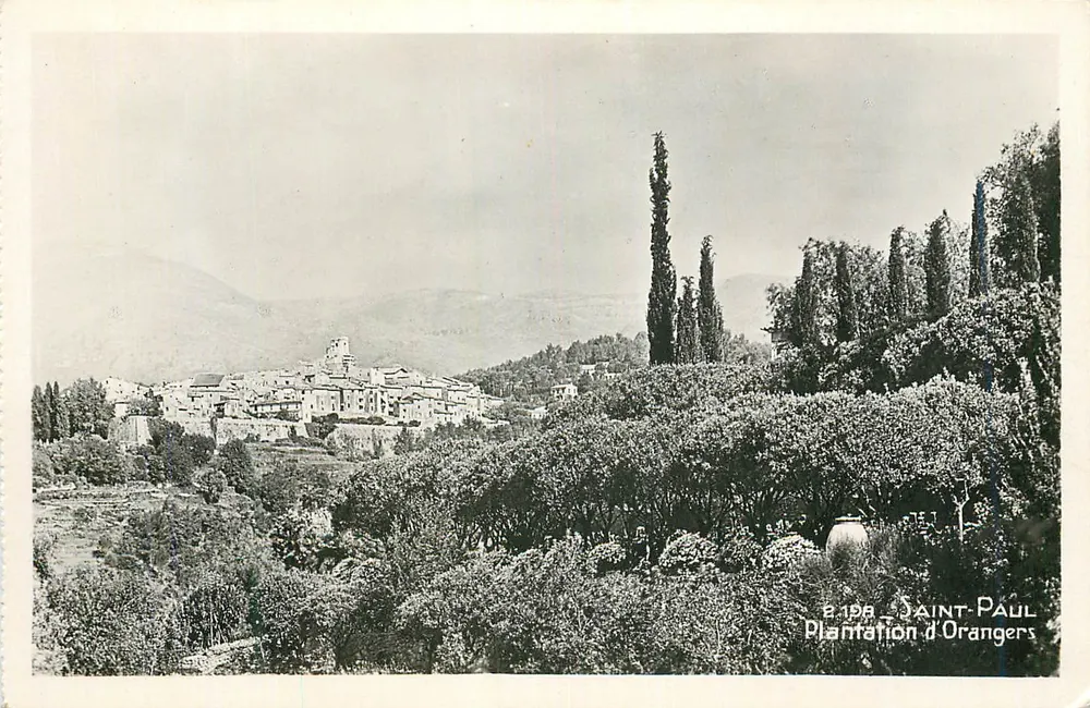 Saint-Paul - Plantacja pomarańczy — Wydawnictwo « La Cigogne », Nice - Awers