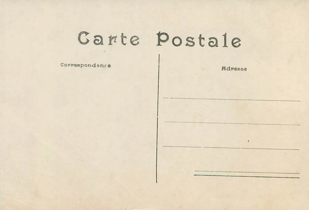 Une Pensée de NICE — carte postale décorative avec collage de vues de la ville dans une fleur de pensée - Verso