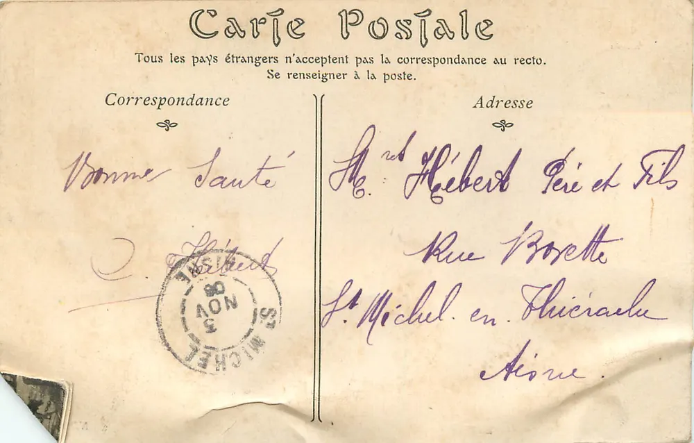Le Tréport — O Porto — ND Béry - Verso