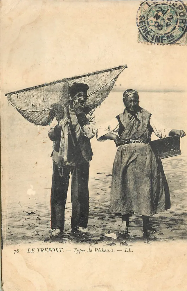 Le Tréport — Tipos de Pescadores — LL. n°78 - Frente