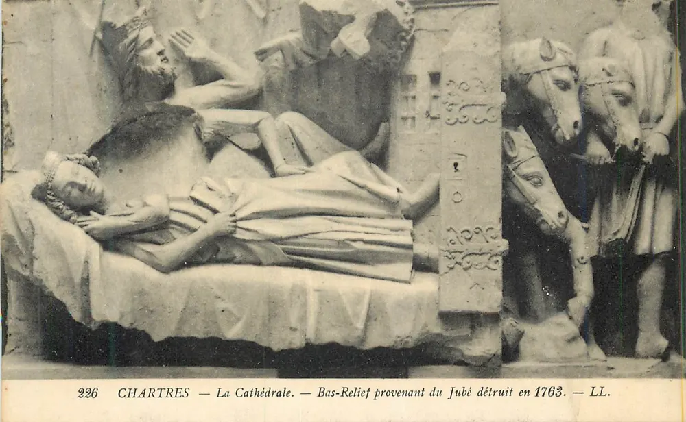 Chartres — Die Kathedrale — Basrelief aus dem zerstörten Jubé von 1763 — LL. n° 226 - Vorderseite