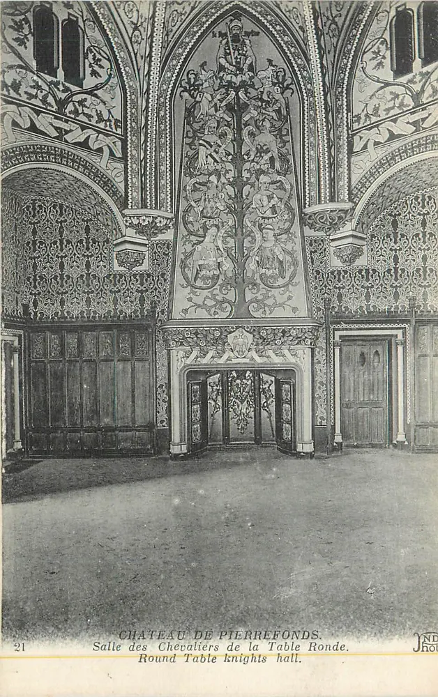 Schloss Pierrefonds — Salle des Chevaliers de la Table Ronde — Verleger JNDHOU - Vorderseite