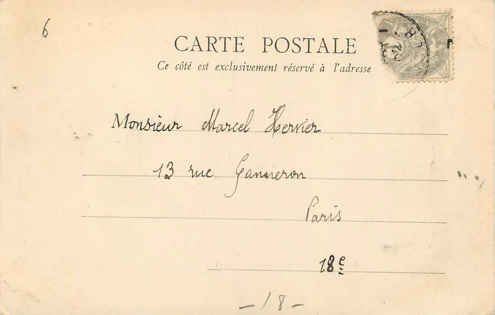Castello d'Acqua - Piazza Séraucourt — Bourges — B.F. PARIS - Verso