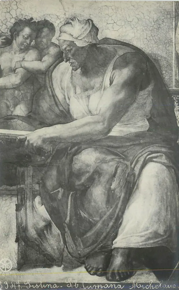Santa Béatrice — fresco de Michel-Ange — Capela Sistina - Frente