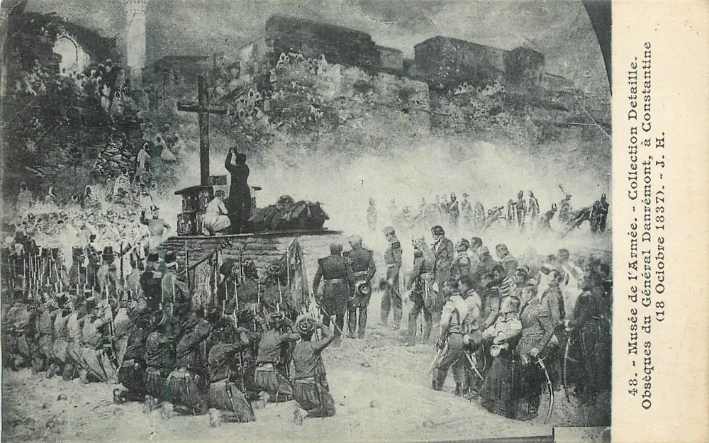 Obsèques du Général Darremont à Constantine — Musée de l'Armée, Collection Darremont, 18 Octobre 1837 — J. H. - Vorderseite