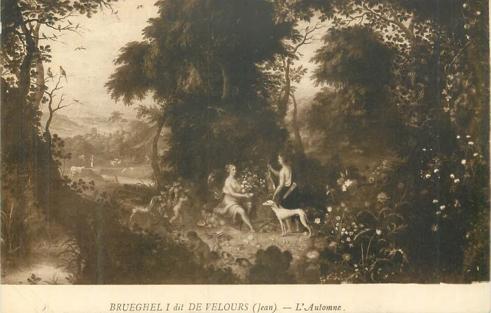 Brueghel I dit de Velours (Jean) — L'Automne — Union Postale Universelle - Recto