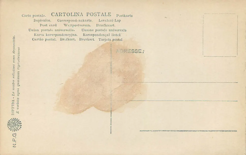 FIRENZE - Museo S. Marco - Gesù al Calvario — Diffida N.P.G. n°120 - Verso