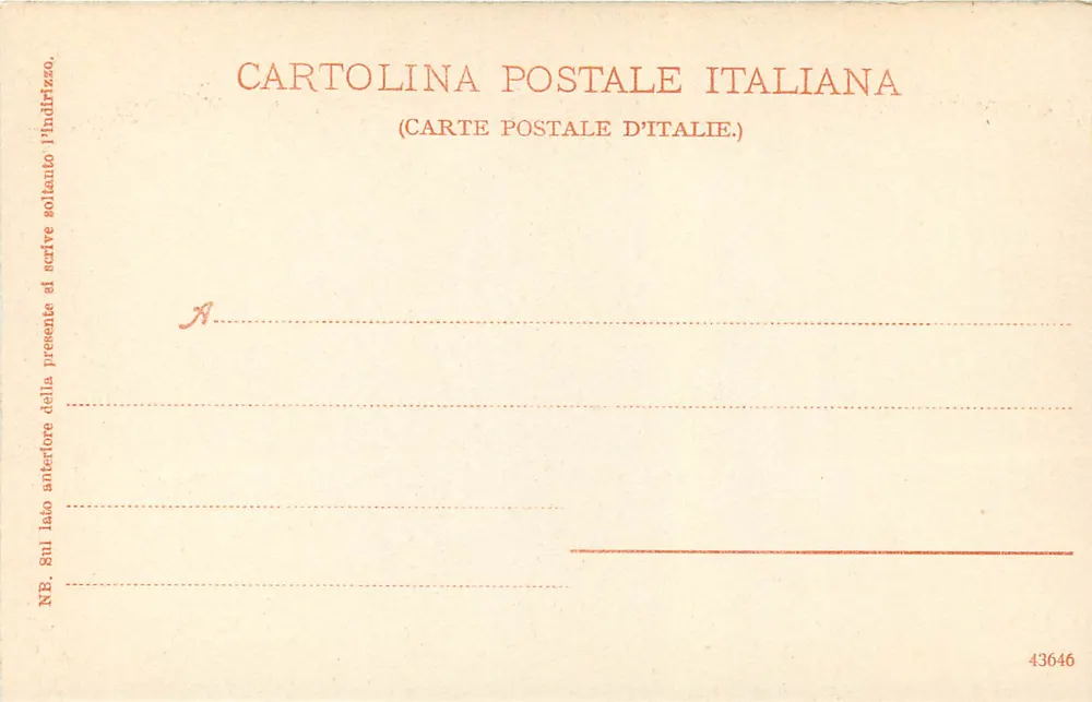 Bologna — R. Pinacoteca — Die Madonna della Pietà — Verlag Libreria Brugnoli - Rückseite